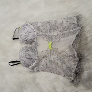 White and black corset top